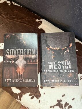 Sovereign & Westin (Raya Morris Edwards) Dark Cowboy Romance Paperback Set